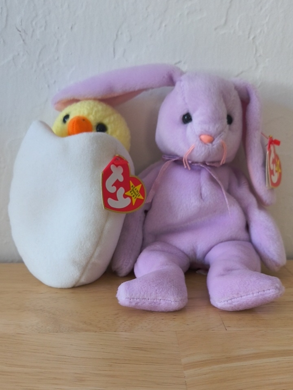 Ty Easter Beanie Babies--Bunny and Chick